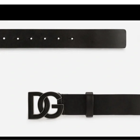 DOLCE&GABBANA Lux leather belt with DG logo sz 85 - Picture 10 of 10
